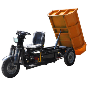 Tricycle électrique à trois roues avec benne basculante, moteur 1000W, plateforme en acier, usage industriel, revêtement en poudre blanche - Product Image 3