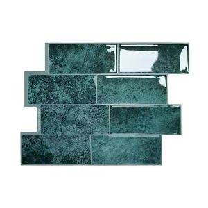 YALONG Atacado Verde Moderno Adesivos De Parede De Vinil Auto Telhas De Parede De Vinil Diy Telha <span class=keywords><strong>3d</strong></span> Decoração Adesivo De Parede - Product Image 1