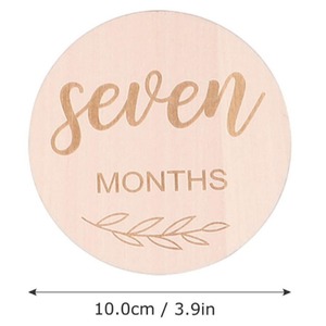 Stock eco-friendly in legno per bambini oggetti di scena commemorativi in legno carta pietra miliare inciso al Laser trucioli <span class=keywords><strong>regalo</strong></span> modello di stile - Product Image 2