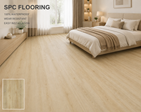 Revêtement de sol SPC insonorisé, imperméable et ignifuge, à emboîtement, vinyle commercial à clipser pour appartement, OEM