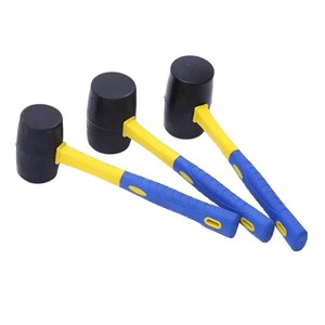 ค้อนแปดเหลี่ยมหัวยาง 28.5 ซม. ด้ามพลาสติกกันกระแทกสำหรับติดตั้งพื้น - Product Image 2