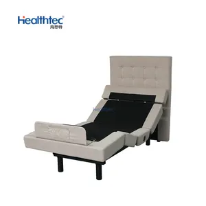 Vente de gros Mobilier intelligent pour chambre Lit électrique réglable à 5 sections avec tête de lit sans fil