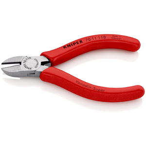 KNIPEX 70 11 110 Alicates de corte lateral recubiertos de resina sintética atramentizada negra 110 mm - Product Image 2