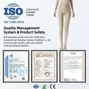 Vêtement de compression à double couche de qualité médicale - Soins post-liposuccion des cuisses, lifting des hanches et restauration post-partum du corps - Product Image 2