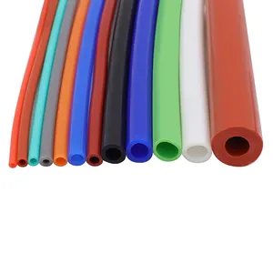 Tube en caoutchouc de silicone résistant à la chaleur tuyau de vide en silicone transparent souple durable coloré