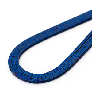 2019 más barato al por mayor <span class=keywords><strong>de</strong></span> 3*3mm cubo cuadrado azul esmerilado hematita <span class=keywords><strong>cuentas</strong></span> sueltas - Product Image 4