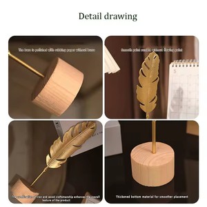 งานฝีมือรูปใบแปะก๊วยสีทอง 1 ชิ้น ของตกแต่งสไตล์อาร์ตเดโค งานแฮนด์เมด สำหรับตั้งโต๊ะ ของประดับตกแต่ง ถ่ายรูปประกอบฉาก - Product Image 5