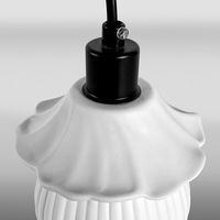 Nouveau design lustre en céramique à fleurs lustre de salle à manger en rondins minimaliste moderne décoration de salon suspension lumineuse