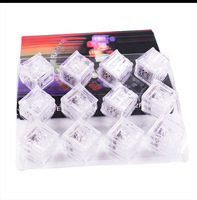 Cubetti di Ghiaccio LED Attivabili dall'Acqua, Illuminazione Rapida e Lenta, Cubetti Lampeggianti per Feste Romantiche al Bar