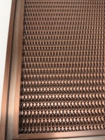 Système de plafond en treillis métallique préfabriqué, panneau en treillis métallique en aluminium pour couloir et salle
