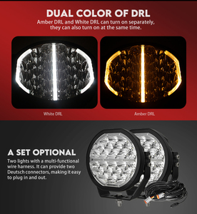 Đèn <span class=keywords><strong>LED</strong></span> chiếu xa 150W 6000K 9 inch với chùm sáng điểm, chống nước IP68, điện áp rộng, đèn <span class=keywords><strong>LED</strong></span> off-road dành cho xe địa hình - Product Image 4