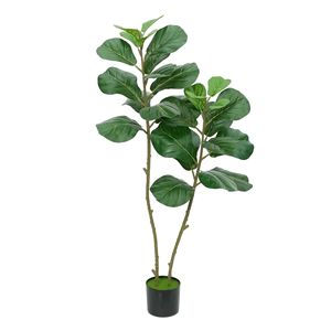 Planta Artificial de Ficus Pandurata en Maceta, Venta al por Mayor de Fábrica, Alta Simulación, Árbol de Higuera de Hoja de Violín Artificial, Bonsái para Decoración - Product Image 6