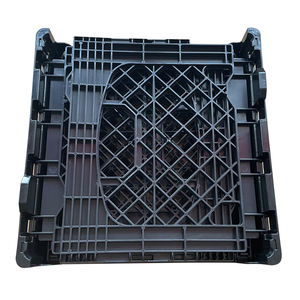 Caisse en plastique pliable de qualité supérieure pour le stockage des bouteilles de lait, empilable, noire, 26 quarts, vente en gros - Product Image 3