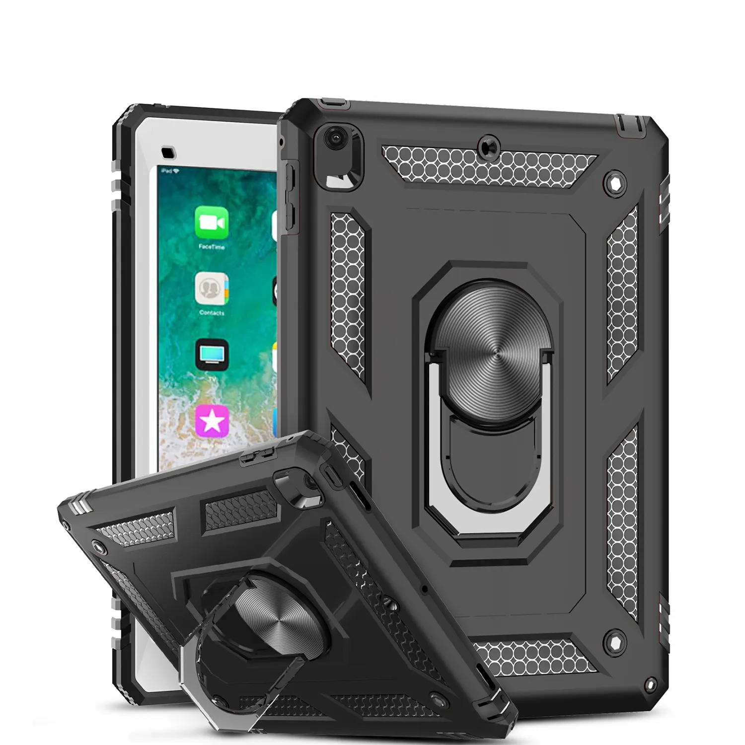 LeYi Shockproof Armor PC TPU Funda Para Tablet Cover Protective Case For iPad Pro 11 2022 mini 12.9 inch