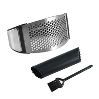 Roestvrijstalen Knoflookpers Metalen Knoflook Rocker Gladde Gepureerde Knoflook Voor Keuken