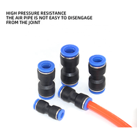 Connecteur pneumatique en plastique PU 4mm 6mm 8mm 10mm pour tuyau d'air et d'eau, raccord rapide droit à enfoncer pour gaz