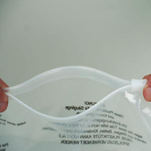 Bolsa de Camiseta con Cierre Reciclable <span class=keywords><strong>INPACK</strong></span>, Material PE, Impresión por Grabado, para Envasado y Envío de Alimentos - Product Image 2