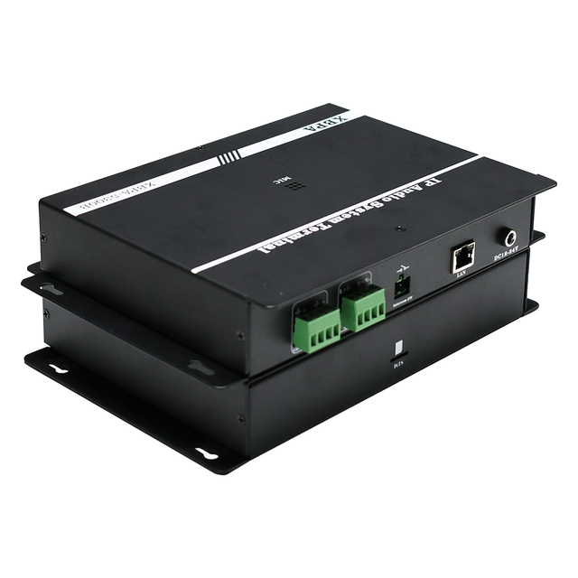 Wall-Mounted IP Network Broadcast Terminal Amplifier 30Wx2 Stereo Output Remote APP Control Two-Way Intercom Video Decoder