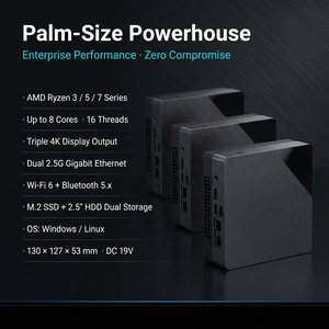 Mini <span class=keywords><strong>PC</strong></span> con CPU AMD R5-5500U, 2*DDR4-3200Mhz, 8/16GB de RAM, 256/512/1T M.2 SSD, Compatible con Salida HD, Mini <span class=keywords><strong>PC</strong></span> Compatible con Linux y <span class=keywords><strong>Windows</strong></span> 11 - Product Image 5