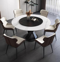 XTCZ-011 Table à manger rectangulaire de luxe moderne en métal Rock Style lumineux petite combinaison de chaise de Table de ménage pour les hôtels