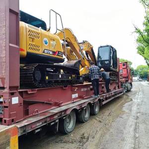 Sany Cina dibuat dengan tanah bergerak sekop SY135 SY75 penggali mini Memuat oleh datar, scany crawler escavador dijual ke Columbia - Product Image 6