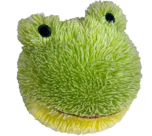 カスタム4インチぬいぐるみきしむカエル、小さな、小さな品種のための緑ぬいぐるみカエルの頭ペットのおもちゃ10cm分ペットのぬいぐるみ