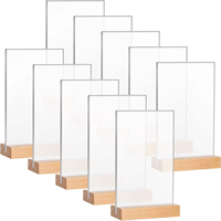 Luz de noche LED moderna, lámpara de decoración para dormitorio, Kit de lámpara de Base de luz de madera Rectangular, nota acrílica 3D DIY con tablero de mensajes