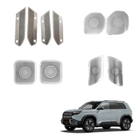 Kit de protection d'enceintes intérieures en acier inoxydable pour BYD Leopard 3 Ti3 : Cache-poussière pour haut-parleurs de porte, de toit central, de pilier A et de tweeter triangulaire