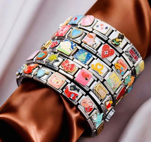 Nuovi Charm Italiani alla Moda con Camel, Aquila e Cactus in Stile Re Abdel <span class=keywords><strong>Aziz</strong></span>, Compatibili con Bracciali in Acciaio Inox da 9mm, per Creazione Gioielli Fai-da-Te e Regali - Product Image 4