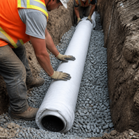 Tissu géotextile non tissé en PP pour le renforcement des talus, la stabilisation des sols, la protection des pentes, projet civil