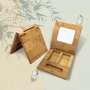 Palette de fards à paupières écologique, emballage vide, palette de fards à paupières en plastique vide, palette de fards à paupières magnétique en bambou - Product Image 1