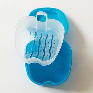 Étui d'alignement de prothèse dentaire en forme de pomme étui de retenue sûr pour stocker des accolades invisibles orthodontiques - Product Image 4