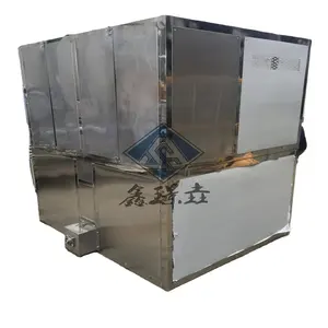 Industriale vendita calda automatica cubetto di ghiaccio produttore 2T/giorno con raffreddamento ad acqua macchina per il ghiaccio