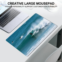 Surf thème Style tapis de souris tapis de bureau anti-dérapant accessoires de bureau pour l'école bureau à domicile Promotion clavier d'ordinateur