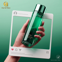 Ventes chaudes - Flacon de lotion en verre recyclable de 200 ml, imprimé en sérigraphie, contenant cosmétique pour soins de la peau