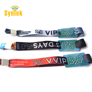 Co giãn RFID Ban Nhạc Cổ Tay Con Chip Nhúng Dệt NFC Đàn Hồi Dây Đeo Cổ Tay với Mã QR In Ấn - Product Image 2