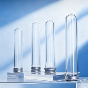 Botellas de plástico Huatai para pruebas, 45 ml, recargables, para envasado diario de productos químicos, botella cilíndrica con gotero de PET - Product Image 2