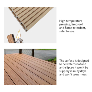 Platelage en teck WPC de haute qualité Planches de <span class=keywords><strong>terrasse</strong></span> composites à grain de bois en relief 3D <span class=keywords><strong>Piscine</strong></span> Jardin <span class=keywords><strong>Terrasse</strong></span> WPC Revêtement de <span class=keywords><strong>sol</strong></span> - Product Image 4