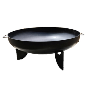 Bol de feu de camp en acier corten de haute qualité avec pieds de trépied, parfait pour la terrasse et le camping. - Product Image 4