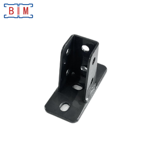 Основание для профиля Unistrut 1-5/8''x1-5/8'' с черным порошковым покрытием, изготовленное на заказ - Product Image 2