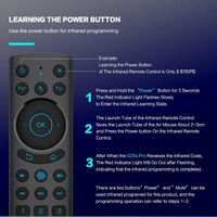 Control Remoto Inteligente por Voz con Retroiluminación G20S PRO Plus BT 5.0 2.4G de Modo Dual, para Android TV Box y Computadora