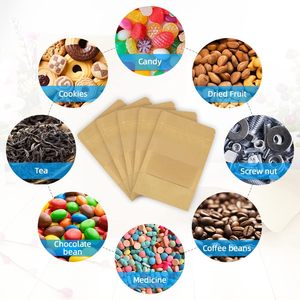 Sachets Doypack en papier kraft de qualité alimentaire, imprimés en héliogravure, résistants à l'humidité, avec fermeture éclair et fenêtre transparente, pour aliments pour animaux de compagnie, livraison rapide - Product Image 5