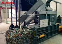 Station de déchets horizontale semi-automatique presse à balles hydraulique presse à balles Machine carton plastique 120T compacteur à balles