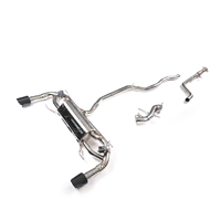 Sistem Knalpot Lengkap MPER Valvetronic Stainless Steel untuk Alfa Romeo Giulia 2.0T Suara Agresif Kontrol Jarak Jauh Bolt on