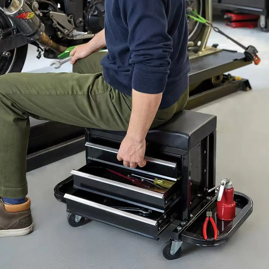 3- Layer Atacado Oficina Durable Garage Trolley Tool Cart Box Fabricante Auto Repair Tools Roller Cabinet