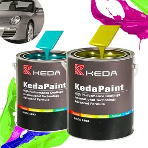 Keda marca 2K acrílico Auto pintura Super brillo metálico perla diamante Color blanco mezcla accesorios de pintura de coche