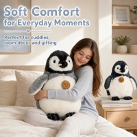 Peluche pingouin tendance, mignonne et adorable, jouet en peluche doux, poupée en peluche, cadeau d'anniversaire pour enfants, décoration d'intérieur, en stock, vente en gros