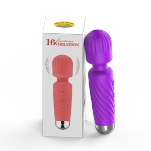 Mini vibrador tipo varita mágica de 16 frecuencias, potente, lindo y encantador, vibrador tipo conejo con USB, juguete sexual para mujeres. - Product Image 3