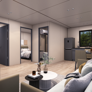 Đã được chứng minh xây dựng Modular prefab di chuyển 20ft mở rộng <span class=keywords><strong>container</strong></span> nhà Tiny nhà với hai phòng - Product Image 4
