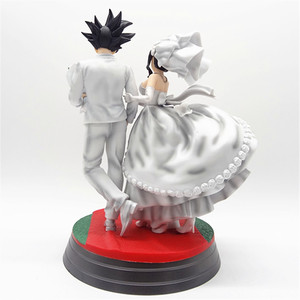 Figurines d'anime DBZ Dragon Son <span class=keywords><strong>Goku</strong></span> et <span class=keywords><strong>Chichi</strong></span> en scène de mariage, 31-33 cm, figurine d'anime en PVC, modèle de statue, jouet, Figuras - Product Image 2
